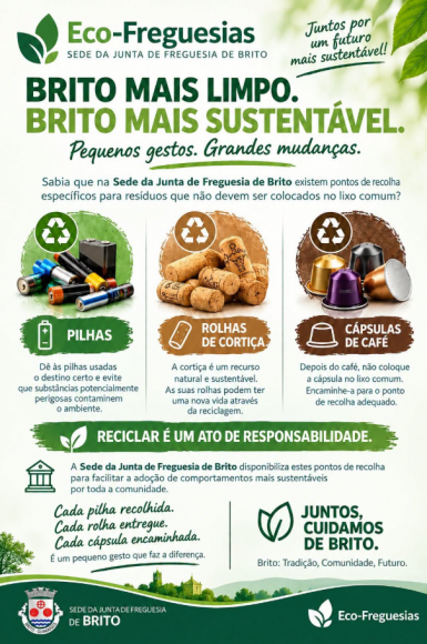 BRITO MAIS LIMPO. BRITO MAIS SUSTENT&Aacute;VEL.
